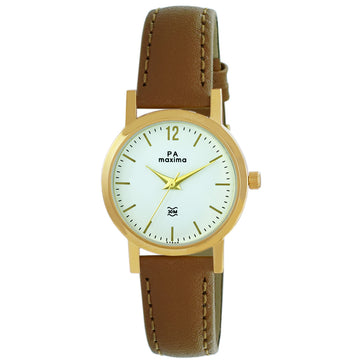 Maxima E-CO Women White Dial Analogue Watch - 57860LMLY